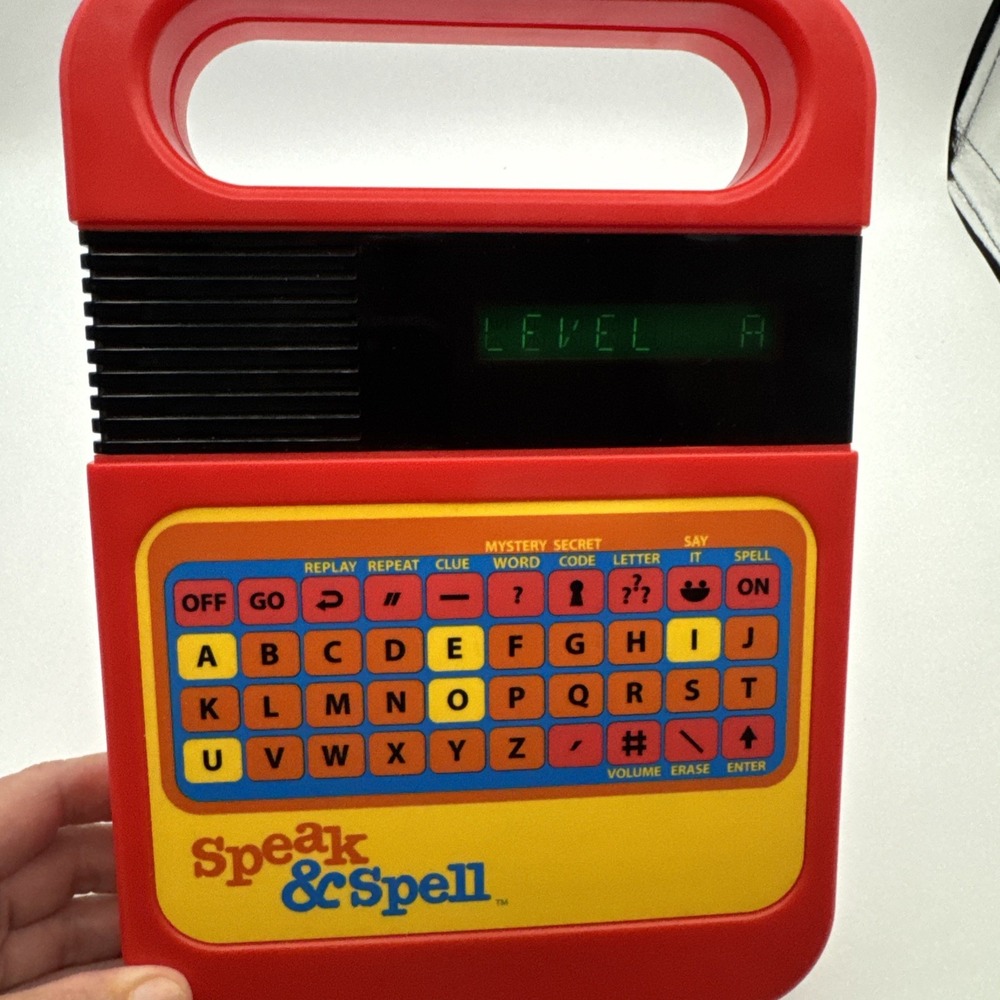 Vintage 1978 Texas Instruments Speak & Spell Mint Working Watch Video!